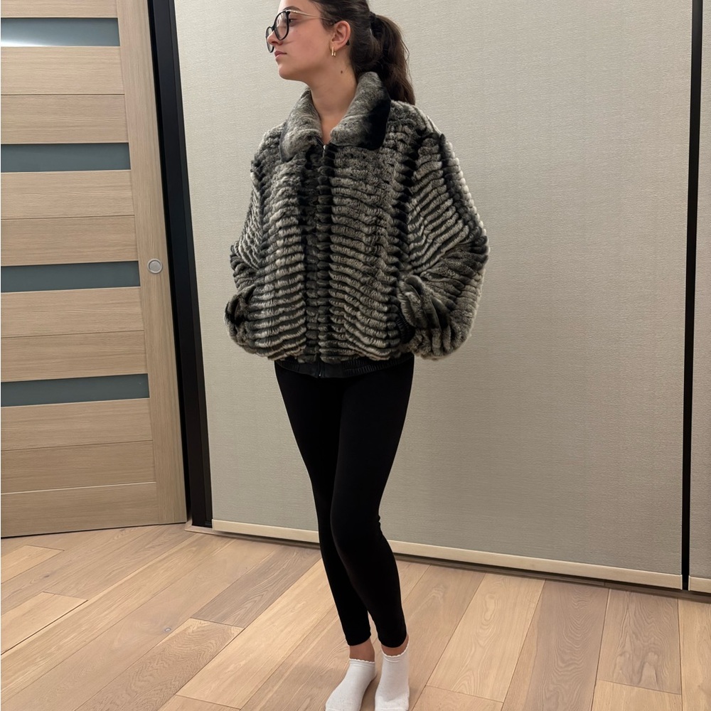 Real Rabbit fur jacket ( chinchilla style) - Picture 2 of 7